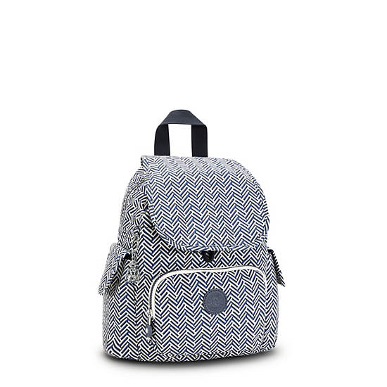 Kipling City Pack Mini Printed Ryggsekk Hvite | NO 1721LI